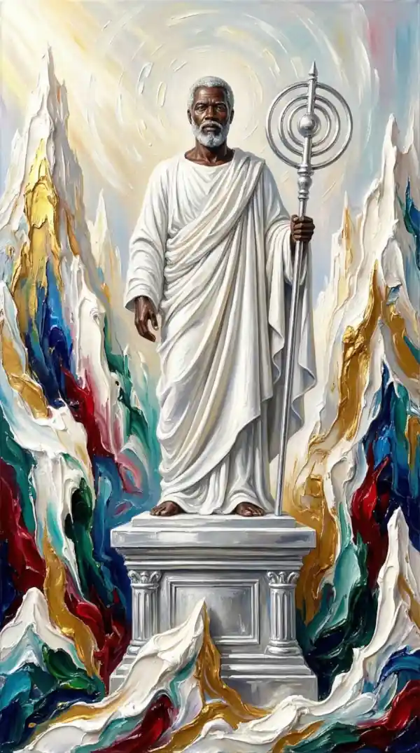 pai da humanidade, senhor do pano branco, regente da paz, criador dos homens, detentor do axé da pureza, primeiro orixá criado.