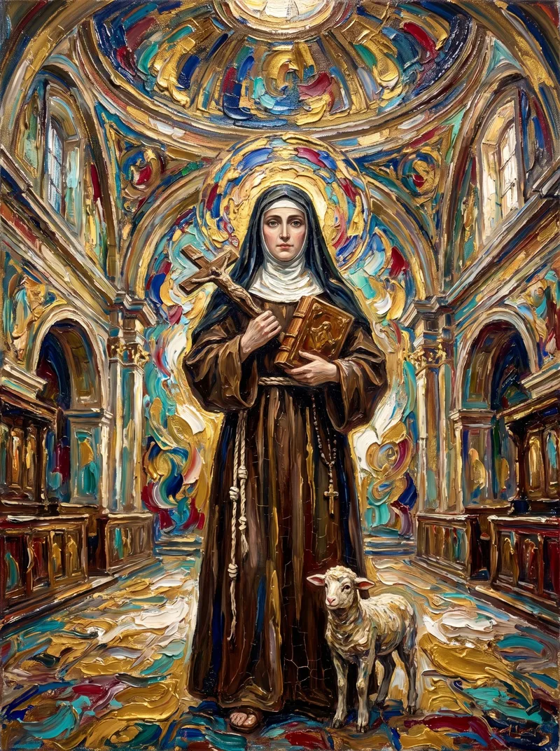 Reformadora das Clarissas, Fundadora das Clarissas Coletinas, Padroeira da Fertilidade, Protetora das Gestantes, Virgem de Corbie