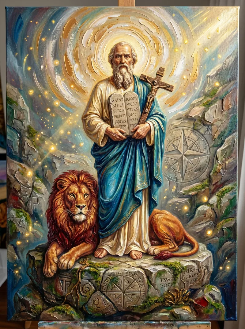 Tradutor da Bíblia, Doutor da Igreja, Padroeiro dos Tradutores, Senhor das Pedras e do Deserto, Protetor dos Estudiosos, Juiz da Verdade. DIA DE CELEBRAÇÃO: 30 de Setembro (Festa Litúrgica e Dia do Tradutor)