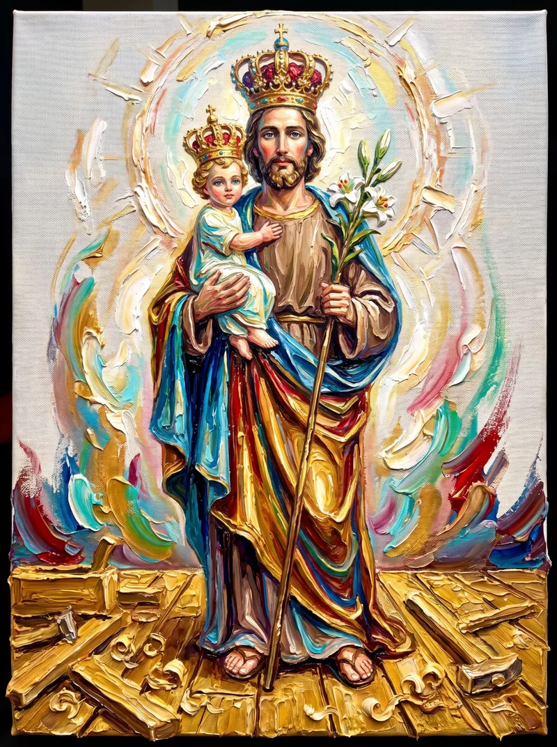 Modelo dos Pais, Guardião do Lar, Santo da Providência, Amparo dos Lares, Protetor da Sagrada Família